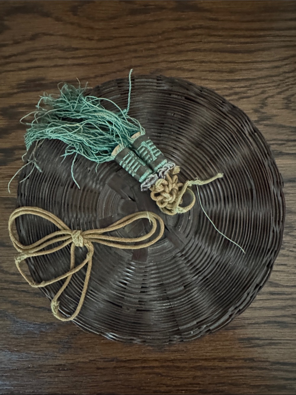 Antique Chinese sewing basket